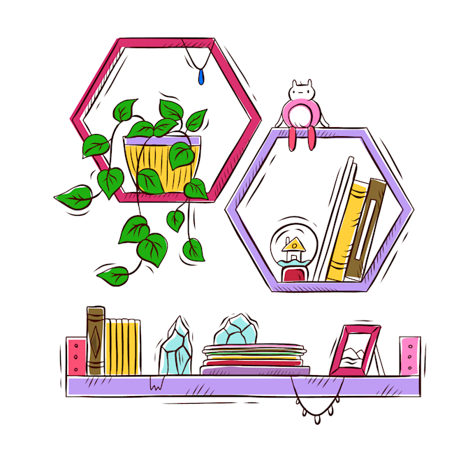 design custom vector hand drawn icon set  illustrations