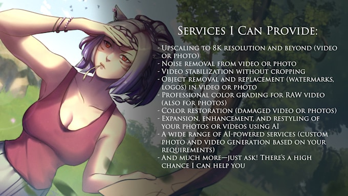 restore, denoise, upscale your video or image up 8k