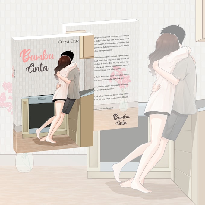 create illustrated novel book and ebook cover for you