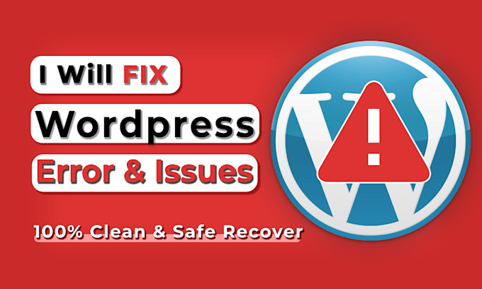 fix wordpress errors, issues, problems and bugs