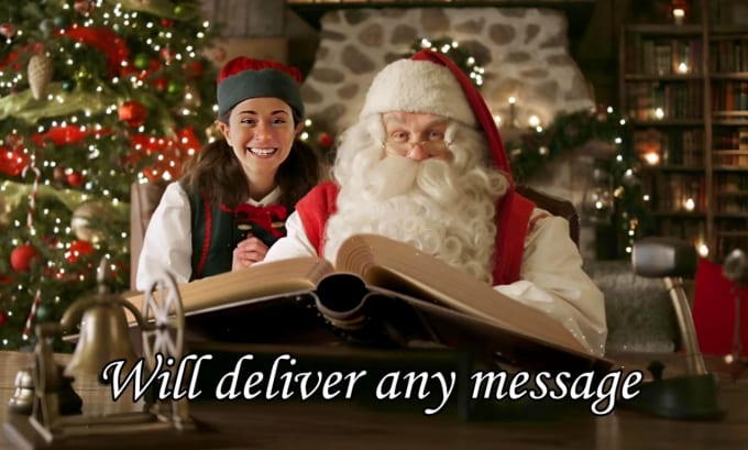 Personalized sales santa video