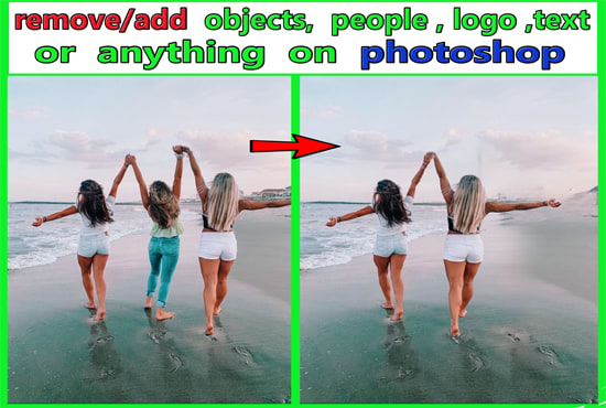 remove or add objects, people, text or anything on photoshop
