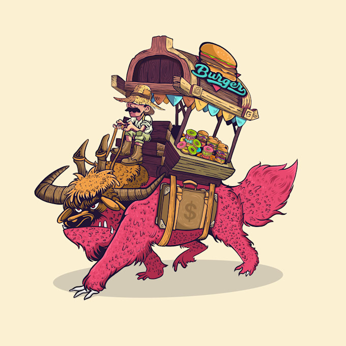 character design and cartoon illustration