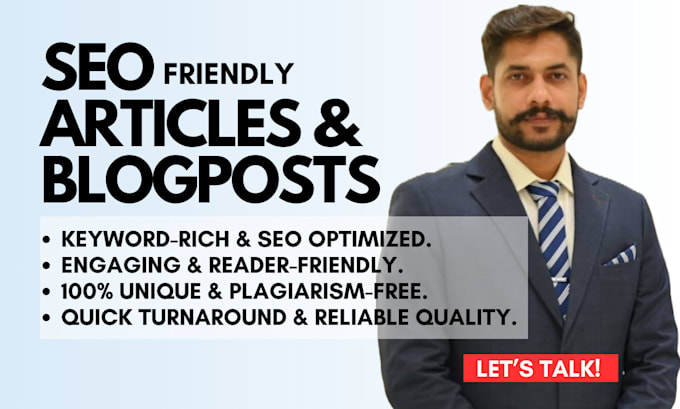 write the best SEO friendly articles and blog posts