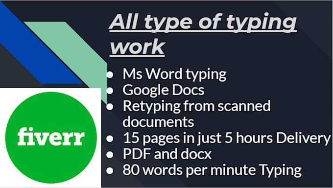 Do Typing Job Ms Word Typing By Mahifiverr Fiverr Do Typing Job Ms Word Typing By Mahifiverr Fiverr