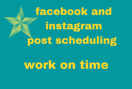 schedule your facebook and instagram  posts