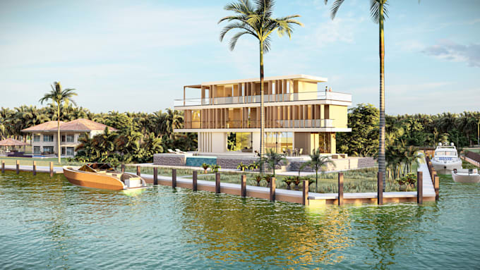 provide architecture visualization and exterior 3d rendering