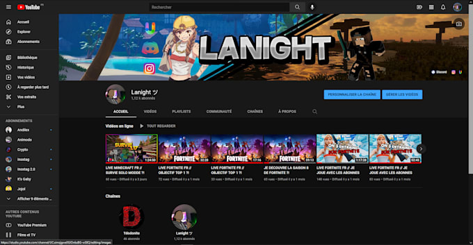 do professionnal youtube banner