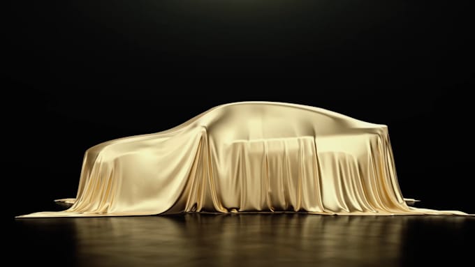 create gold fantastic car opener intro logo