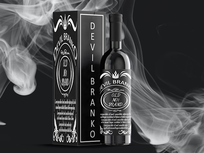do unique and creative wine label design for you