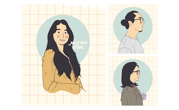 draw minimalist portrait design