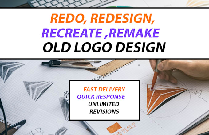 recreate, redo, redraw your old or previous logo design