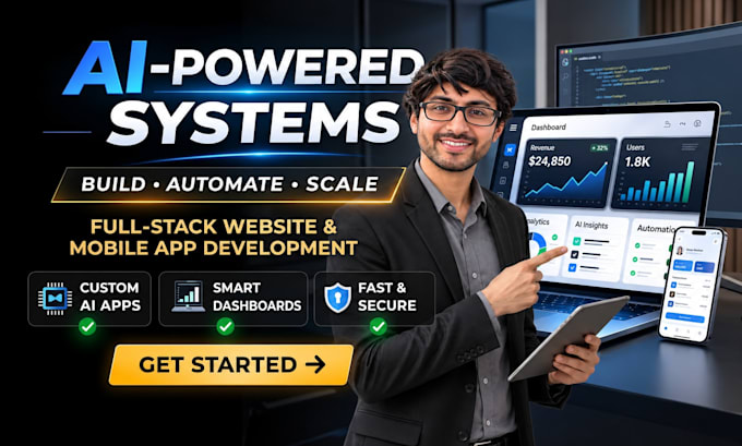build website and mobile apps using ai assisted full stack development
