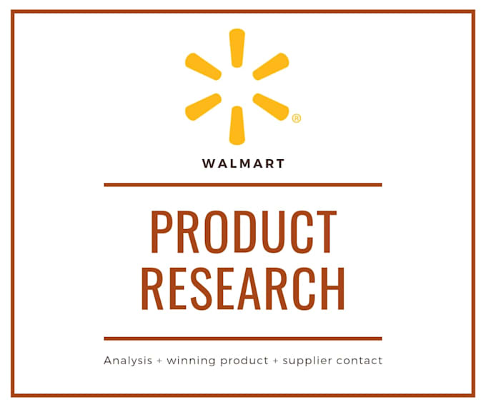 Do walmart product research for walmart private label by ...