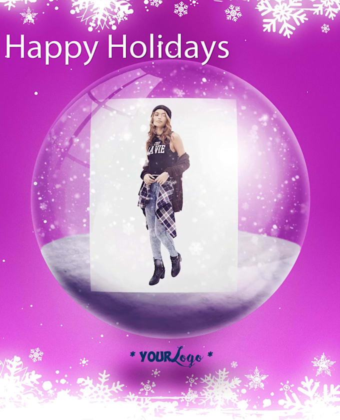 Create an animated snow globe effect with your picture by Jtdusk Fiverr