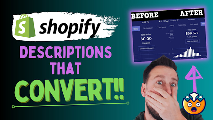 Write a high converting product description for your shopify store by ...