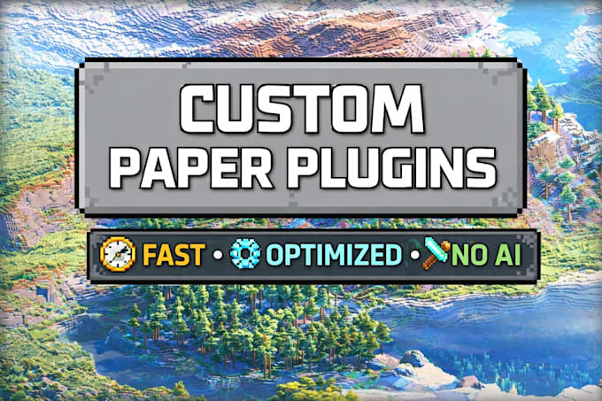 develop minecraft plugins for paper servers