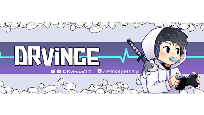 design custom twitch or youtube banner