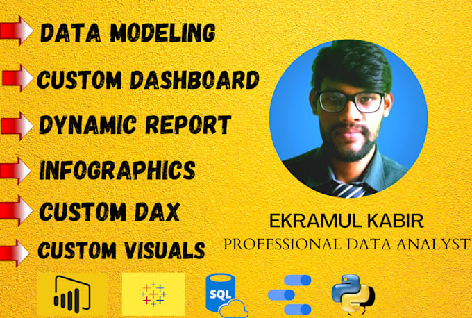 be your dedicated power bi tableau excel dashboard developer
