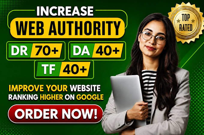 increase domain rating DR ahrefs domain authority moz da tf with white hat seo