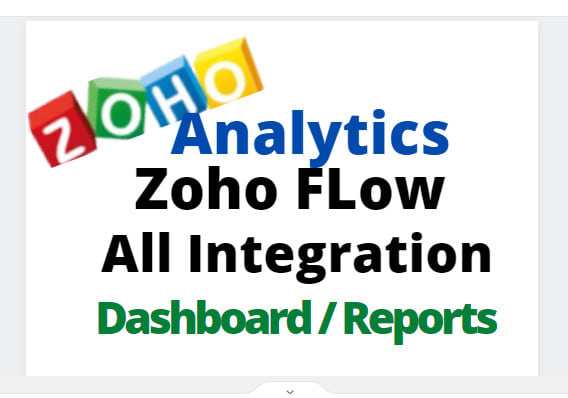 setup zoho analytics, zoho flow, and custom dashboards