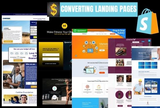 Build a high converting landing page,shopify sales landing page by ...