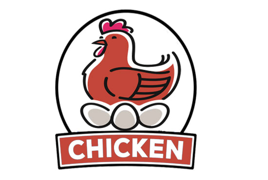 create a awesome amazing chicken logo with creative concept