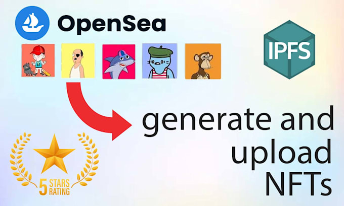 generate, do smart contract and upload nfts to marketplace