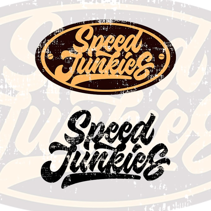 create typography and badge logo design