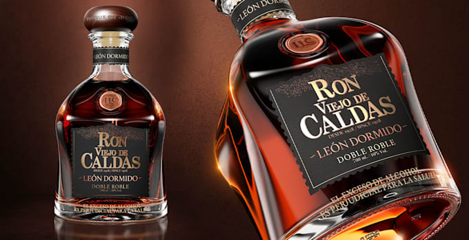 do bottle label design for rum vodka whiskey gin liquor beer wine tequila mezcal