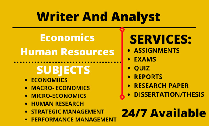 write business, economics, management, human resources