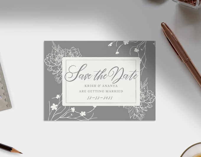 create custom save the date invitations
