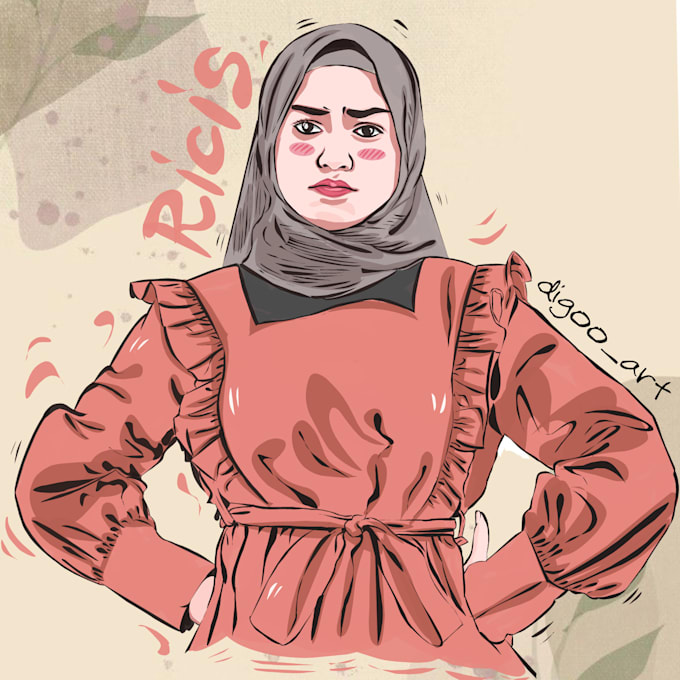 Draw cartoon vector art by Diegomutaqim Fiverr