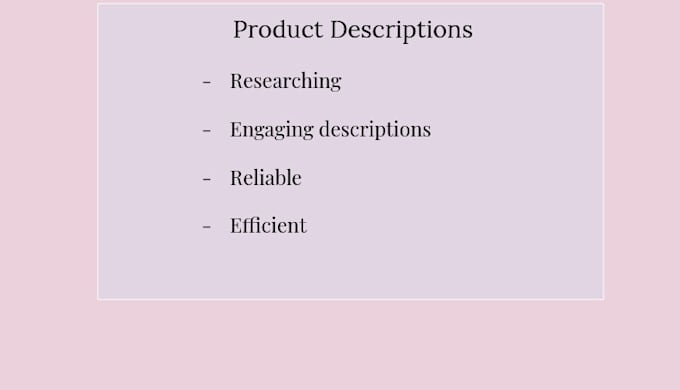create descriptions for etsy