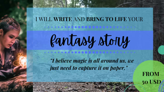 write your fantasy book or short story