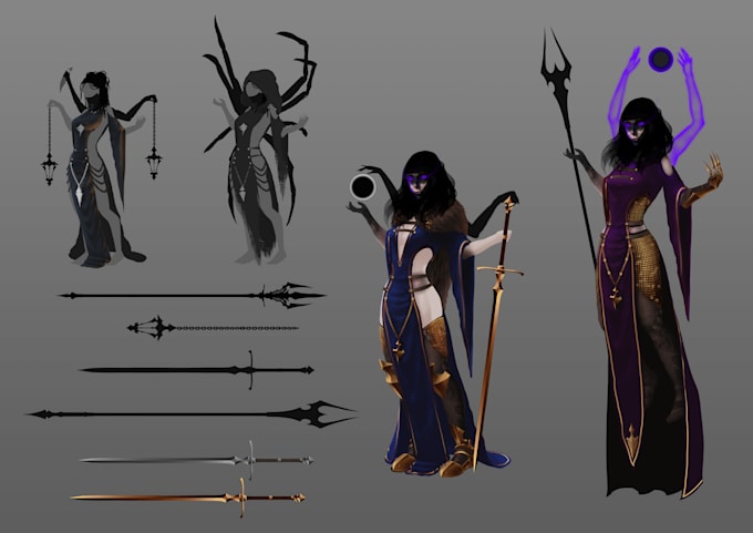design a character concept art for you