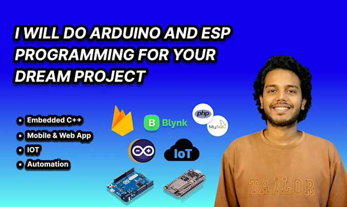 do arduino and esp32 programming for your dream project
