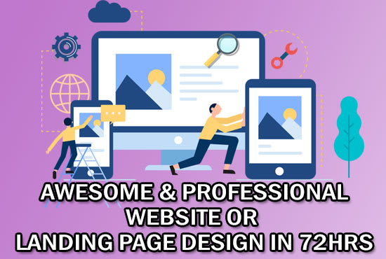 create an awesome website or landing page