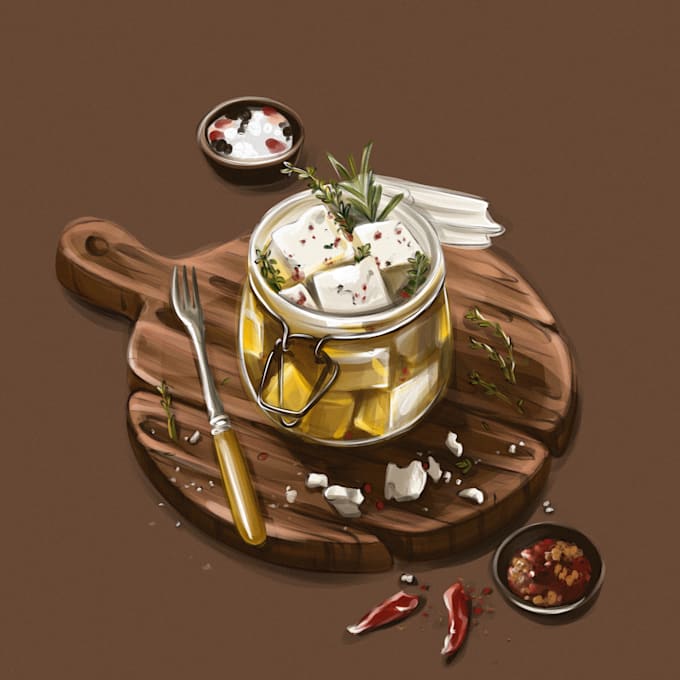 do food and drink illustration