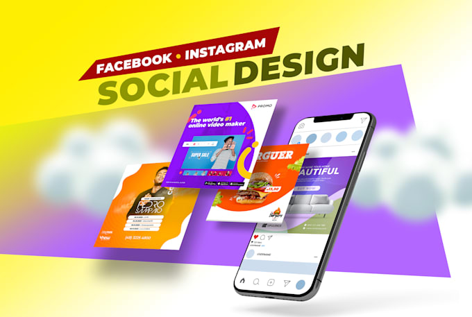create facebook and instagram post, story and ads design