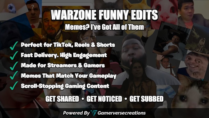 edit funny call of duty and warzone gaming meme video tiktok