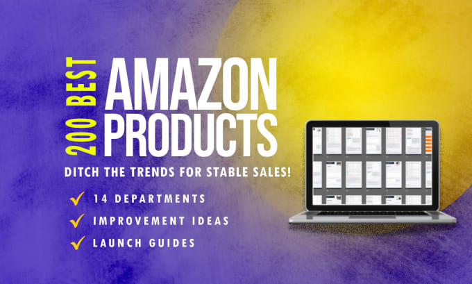 deliver 200 best amazon fba products with full analyses