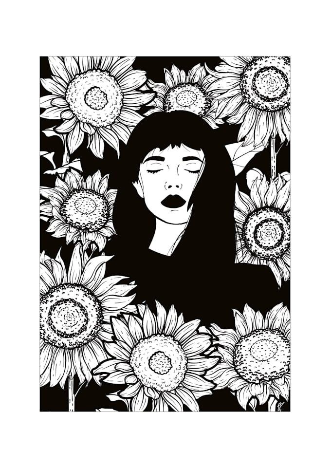 draw simple or detailed line art illustrations