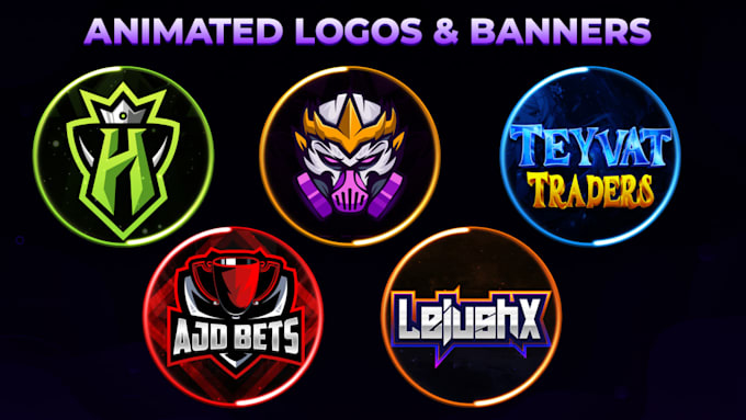 design logo icon and banners animated for discord server