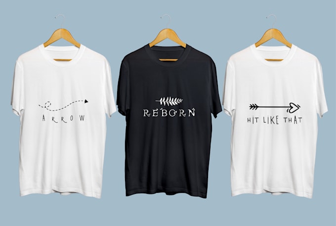 do simple minimalist and typography t shirt design