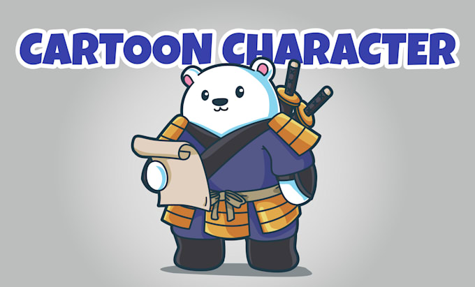 draw cute cartoon animal characters or mascot