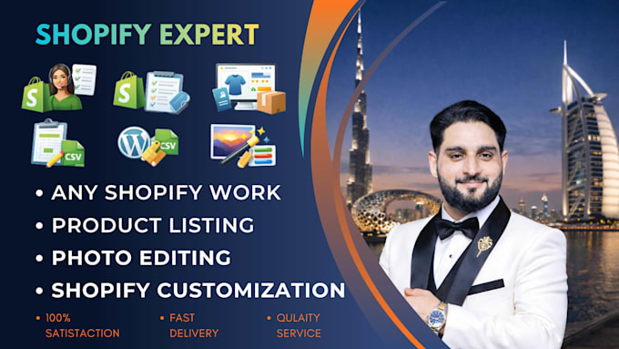 be your shopify virtual assistant VA, do data entry and help