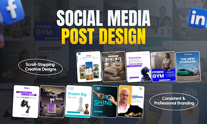 design social media posts, canva template ads for instagram, facebook, linkedin