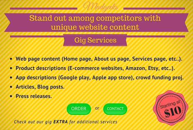 write a unique SEO article, product description, blog post, or website content