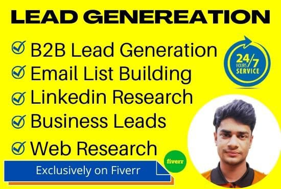 do b2b lead generation and linkedin research